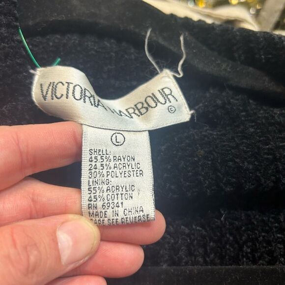 Victoria Harbour Ladies LD off white fuzzy /back jacket - Picture 6 of 7